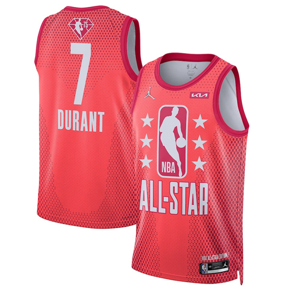 Men's 2022 All-Star #7 Kevin Durant Maroon Stitched Basketball Jersey